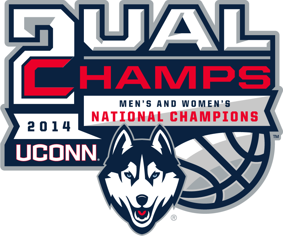 UConn Huskies 2014 Champion Logo diy DTF decal sticker